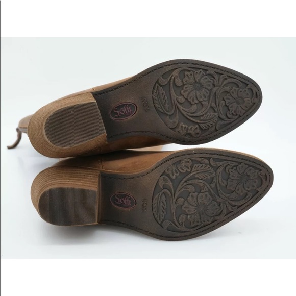 Sofft Womens 6M Atmore Aztec Brown Leather Full Zipper Knee High Riding Boots - Picture 11 of 11